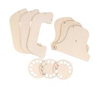 PACKOVE 3 Sets Wooden Slices Wood Slice DIY Wooden Decorations for Beige Creative Parent Props Easy to Color Art-Wares Painting Props for DIY Decoration and Graffiti Time