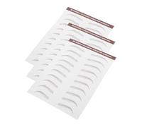 PACKOVE 3 Sheets Hair Like Eyebrow Stickers for Women Peel Off Simulation Decals for Shaping Brown Color for Any Occasion