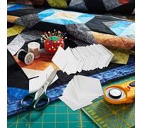 PACKOVE 300 Pieces Quilting Paper Piecing Templates 5# Small Diamond Patchwork Shapes for Beginners Sewing Quilting Supplies Craft Stencils