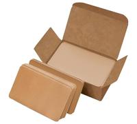 PACKOVE 300pcs Kraft Paper Flash Cards Blank Memo Note Cards Portable DIY for Learning Study Office Supplies