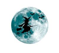 PACKOVE 30cm Waterproof PVC Halloween Wall Sticker Featuring Night Moon Mural Art, Easy to Apply Wall Decal for Bedroom and Closet Window Decor, for Halloween Party Room Decoration
