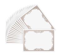 PACKOVE 30pcs Golden Diploma Certificate Paper Sheets for Student Blank Certificates with Smooth Writing Experience and Delicate Details, A4 Printable Paper for End of Year Awards