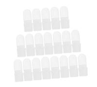 PACKOVE 30Pcs Nail Polish Protection Covers Lightweight Plastic Nail Varnish Shields for Manicure Salon Prevent Scratches and Polish Removal