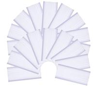 PACKOVE 30pcs Plastic Label Clips for Wire Shelves and Fridges, Removable Tag Holders with Minimalist Design for Storage Solutions and Organizing Items