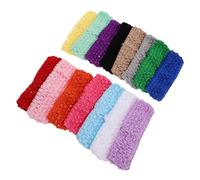 PACKOVE 30pcs Soft Crochet Headbands for Women Lightweight Elastic Knitted Hair Accessories with Retro Bohemian Style Stretchy Fit for Party Halloween Costume Outdoor Sports and Daily Wear