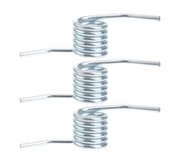 PACKOVE 3pcs 3-4 Ton Hydraulic Jack Torsion Springs Spring Steel Silver for Hydraulic Jack Handle Return