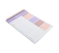 PACKOVE 3pcs A5 to Do List Notebook Daily Planner Undated with 52 Sheets, Paper and Metal Spiral Binding, Productivity Advancement and Activity Tracker for Home and Office Use
