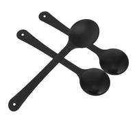 PACKOVE 3Pcs Eye Occluder Eye Cover Paddle Black Plastic Handheld Shield for Vision Test and Optometry Examination