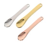 PACKOVE 3pcs Face Cream Spoon Applicators Made of Aluminium Alloy, Lightweight and Easy to Carry Beauty Spatulas for Precise Quantity Control, for Travel Use and Beauty Salon Applications