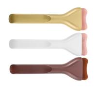 PACKOVE 3pcs Foundation Brush Concealer Brush Ultra-thin Wide Tongue-shaped Flat Head Nylon Plastic Soft Comfort Precise Coverage for Women of Skin Types