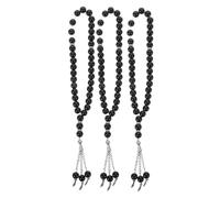 PACKOVE 3pcs Handmade Islamic Prayer Bead Bracelet Stylish Religious Jewelry for Men and Women Portable Beaded Chain for Enhanced Mindfulness and Spiritual Practice