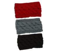 PACKOVE 3pcs Knitted Headbands for Women Warm Ear Warmer Wraps Elastic Hair Bands Stylish Winter Accessories for Autumn to Spring Comfort and Look