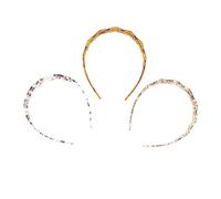 PACKOVE 3pcs Love Headband Hollowed Heart Design Stylish Headwear for Face Washing Simple Style Hairband Creative Girl Hair Fixing Tool