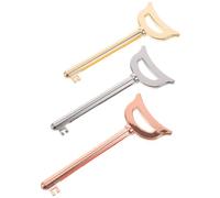 PACKOVE 3pcs Metal Tube Roller Dispenser Manual Toothpaste Squeezer Tool Anti-rust Finish for Bathroom Counter Organizer and Travel Use