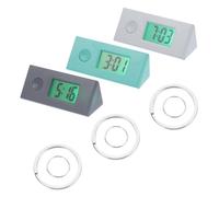 PACKOVE 3pcs Mini Portable Digital Keychain Watches for Students and Nurses, Small Plastic Pocket Watches with Assorted Colours, Lightweight and Convenient for Daily Use