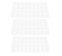 PACKOVE 3pcs Mini Silicone Brick Mold Set for Architecture Models - Small Food-Grade Silicone Miniature Wall Bricks Mold for Sand Table, Dollhouse and DIY Building Crafts