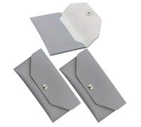 PACKOVE 3pcs Minimalist Long Coin Purse in Pure Pu Leather Slim Slim Design for Cash Envelope Money Organizer for Everyday Use Budgeting