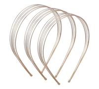 PACKOVE 3pcs Multi-layered Metal Wire Headbands for Women, Stylish Thin Hair Bands with Sturdy and Flexible Alloy Design, for Party and Everyday Use