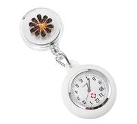 PACKOVE 3pcs Pocket Watch Clip Pattern Retractable Fob Watch for Doctors and Medical Professionals Battery Operated Low Power Consumption for Nursing Students and Healthcare Workers