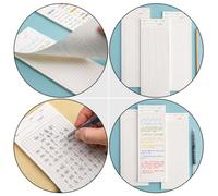 PACKOVE 3pcs Portable Notepad Pack for School with Super Long Design, Paper Material, Convenient for Carrying, for Education and Putting into Backpack, and Teenagers
