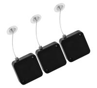 PACKOVE 3Pcs Retractable Cable Anti Theft Pull Box Remote Control Leash with Steel Wire Rope ABS Plastic Sturdy Protection for Retail Stores Trade Shows