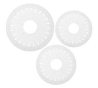 PACKOVE 3pcs Ribbon Rosette Maker Kit with Circular Alignment Board, Pleating Tool for DIY Ribbon Rosette Brooches, Fabric Flower Craft Template for Scrapbooking and Handmade Badge Pins