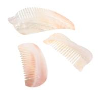 PACKOVE 3pcs Shell Crafts Natural Sea Shells Half Bird Fish Shaped Decorative Ornaments for Home Beach Craft Projects Small Trinkets