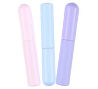 PACKOVE 3pcs Silicone Lip Brush Set with Caps Reusable Lip Concealer and Balm Applicator for Precise Lipstick Portable Makeup Tool for Everyday Beauty