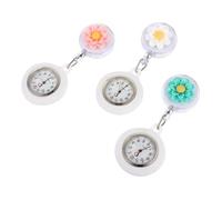 PACKOVE 3pcs Silicone Nurse Easy-Knock Closure Lovely Cartoon Flower Design for Nursing Students and Professionals