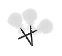 PACKOVE 3pcs Soft Long Hair Bowknot Makeup Puff for Face Body Lollipop Makeup Puff for Applying Loose Powder Body Powder Pressed