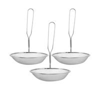 PACKOVE 3pcs Stainless Steel Moxa Ash Collection Net Replacement Screens for Moxibustion Accessories, Heat-Resistant Mesh Ash Holder Compatible with Moxa Burner Stand for Traditional