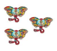 PACKOVE 3pcs Vintage Enamel Elephant Brooch Pin with Rhinestones for Women Fashion Lapel Pin for Jackets Coats Bags Hats Elegant Accessory for Ladies