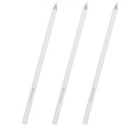 PACKOVE 3pcs White Charcoal Pencils Set for Sketching and Drawing with Smooth Colour and Timber Material, for Artists and Beginners to Add Highlights to Black Charcoal Sketches