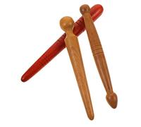 PACKOVE 3pcs Wooden Reflexology Massage Sticks for Foot and Hand Relaxation Smooth Surface Acupressure Tools for Stress Relief and Muscle Tension Relief