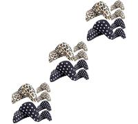 PACKOVE 3sets 6 Pairs Shoe Toe Inserts Unisex Filler Insoles for High Heels Sneakers Soft Sponge Pads for Reducing Heel Slippage Oversized Footwear Dots Leopard Print 6pairs*3