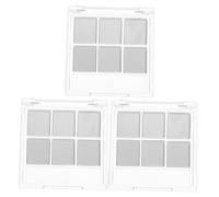 PACKOVE 3sets Empty Eyeshadow Palette Makeup Pallet Slots Case for DIY Eye Shadow Holder for Samples Test