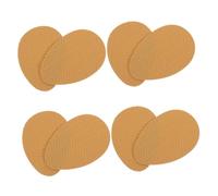PACKOVE 4 Pair Khaki Silicone Shoe Sole Protectors Non-Slip Self-Adhesive Pads for Heel Noise Reduction Anti-Skid Grip Stickers for High Heels Dress Shoes