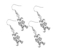 PACKOVE 4 Pairs Funky Clown Costume Earrings Lightweight Vintage Inspired Dangle Accessories for Women Halloween Carnival Social Media Influencer Party