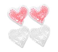 PACKOVE 4 Pcs Heart Gel Ice Packs Reusable Bags for Injuries Nursing Beauty Heart Shaped Design Convenient Cold Compress for Daily Use