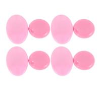 PACKOVE 4 Pcs Magnetic Race Bib Clips Running Number Buckle Holders Oval Pom Plastic Marathon Fixing Fasteners for Runners Field Events