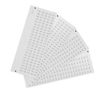 PACKOVE 4 Sheets Self-adhesive Stickers for Nail Sample Sticks Inventory Labels with Clear Printing Color Coding Organization for Nail Polish Storage Boxes and Salon Use