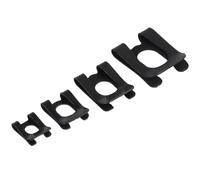 PACKOVE 40pcs Auto Retainers U-shaped Elastic Anti-loosening Clips Car Fasteners Set M4 M5 M6 M8 for Automotive Shaft Fixing and Push Retainer Applications