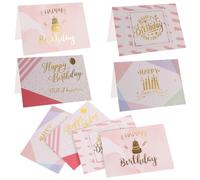 PACKOVE 40pcs Happy Birthday Greeting Cards Paper Simple Chic Design Decorative Beautiful Appearance for Birthday Party