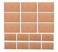 PACKOVE 40pcs Multi-Function Vintage Envelopes Mini Envelopes Kraft Paper Decorative Paper Retro Design Vintage Style for Home Decoration and Writing Letters