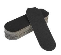 PACKOVE 40Pcs Portable Foot Sandpaper for Pedicure Callus and Cuticle Removal Foot File Pads for Gentle Exfoliation and Hard Skin Softening Black