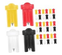 PACKOVE 40pcs Pp Stainless Steel Eyelash Glue Bottle Pin Blocking Needles for Lash Extension Supplies