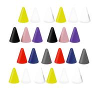 PACKOVE 45pcs 45pcs Replacement Silicone Nibs for Touch Pen Protective Covers in Colors Black White Red Yellow Purple Gray Pink Clear Stylus Tip Caps to Prevent Damage and Scratches Pen