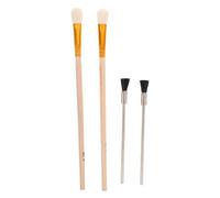 PACKOVE 4pcs Airbrush Cleaning Supplies Bottle Brush Set with Metal and Plastic Materials, Compact Design for High Efficiency Cleaning of Nozzle and Airbrush, for Professional and Hobbyist
