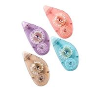 PACKOVE 4pcs Correction Tape Set for Smooth Correction and Comfortable Grip, Plastic Material, Simple Stylish Design for Home and Office Use by Students and Officers Random Color