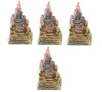 PACKOVE 4pcs Desktop Crystal Specimen Decoration Unique Mineral Adornment Safe Durable Crystal Stones for Home Office Fish Tank and Aquarium Beautiful Display for Table Decor